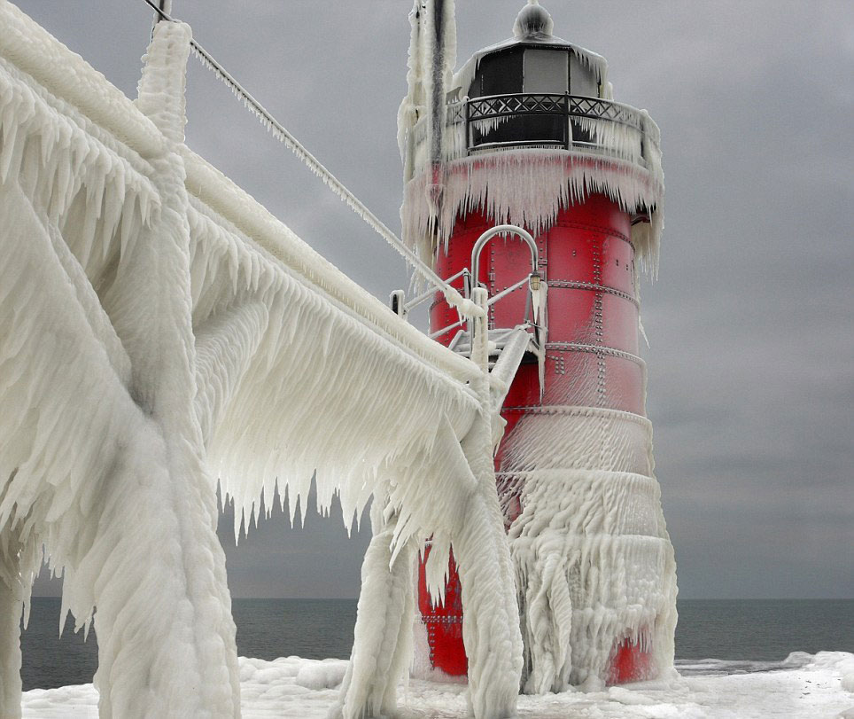 "极地漩涡" 肆虐美国,摄影师分享镜头下的冰冻城市